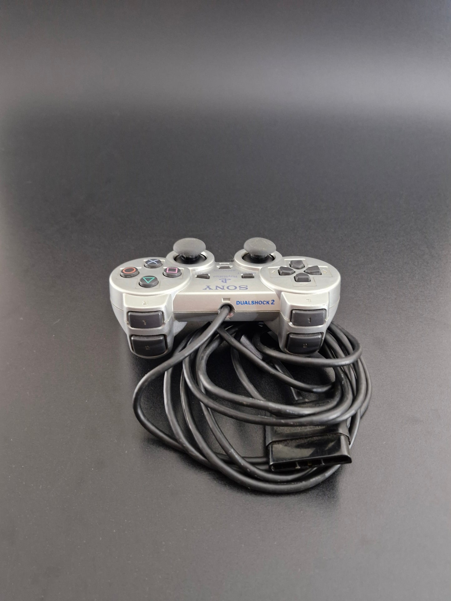 PlayStation 2 DualShock 2 Controller - Silver - Genuine OEM - Tested Working - Excellent Condition