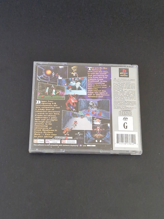 Crash Bandicoot 2: Cortex Strikes Back (PAL) Platinum - PlayStation 1 - Complete With Manual - Excellent Condition