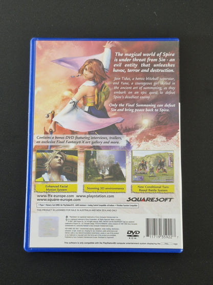 Final Fantasy X FFX (Squaresoft) - Bonus DVD Included