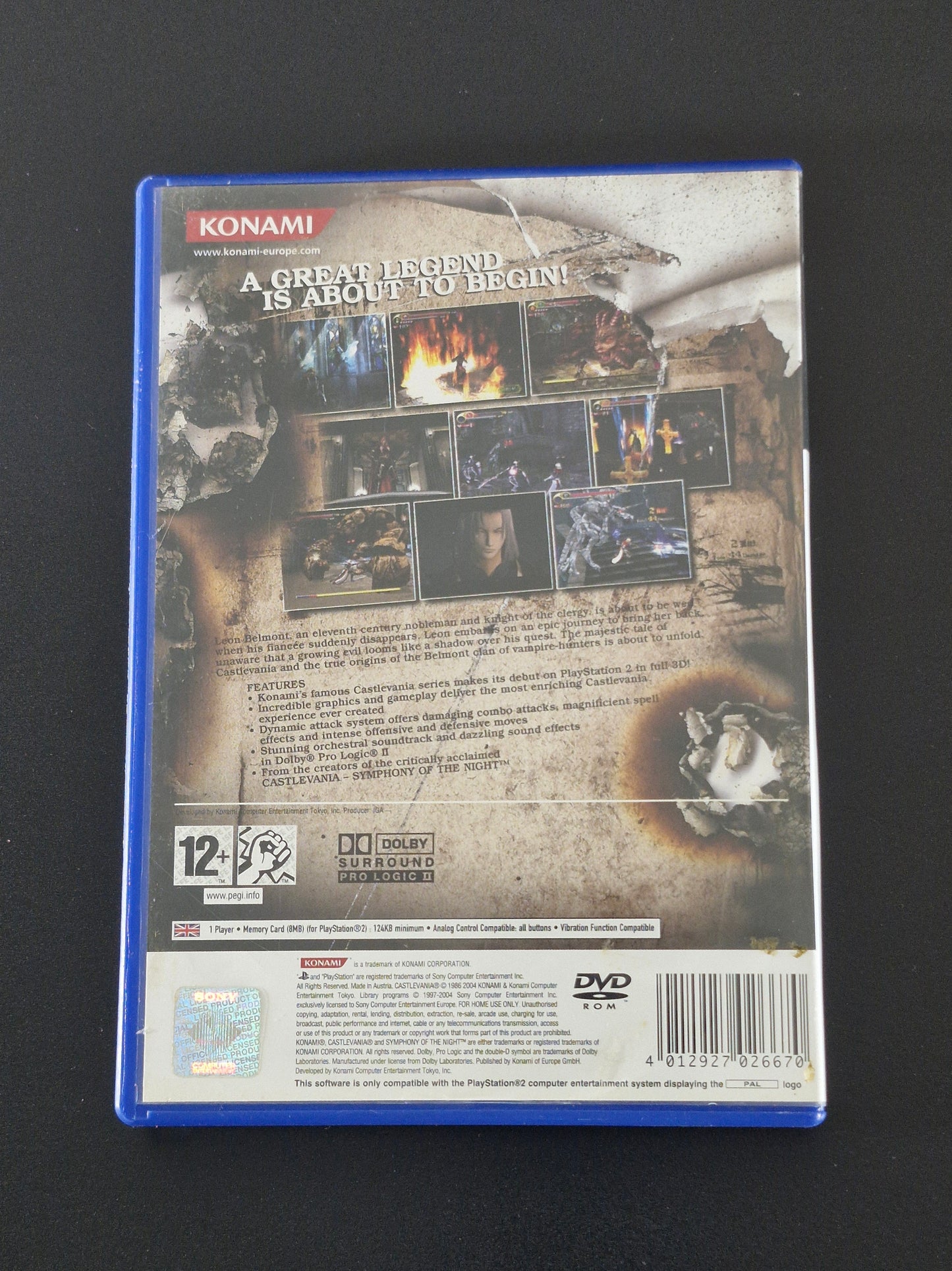 Castlevania Lament of Innocence (Konami) - No Manual
