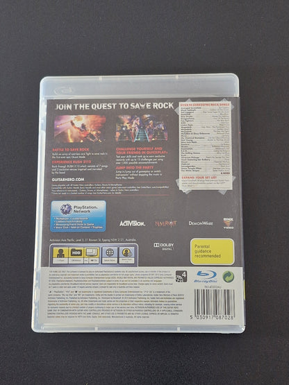 Guitar Hero: Warriors of Rock (Activision, Never soft)