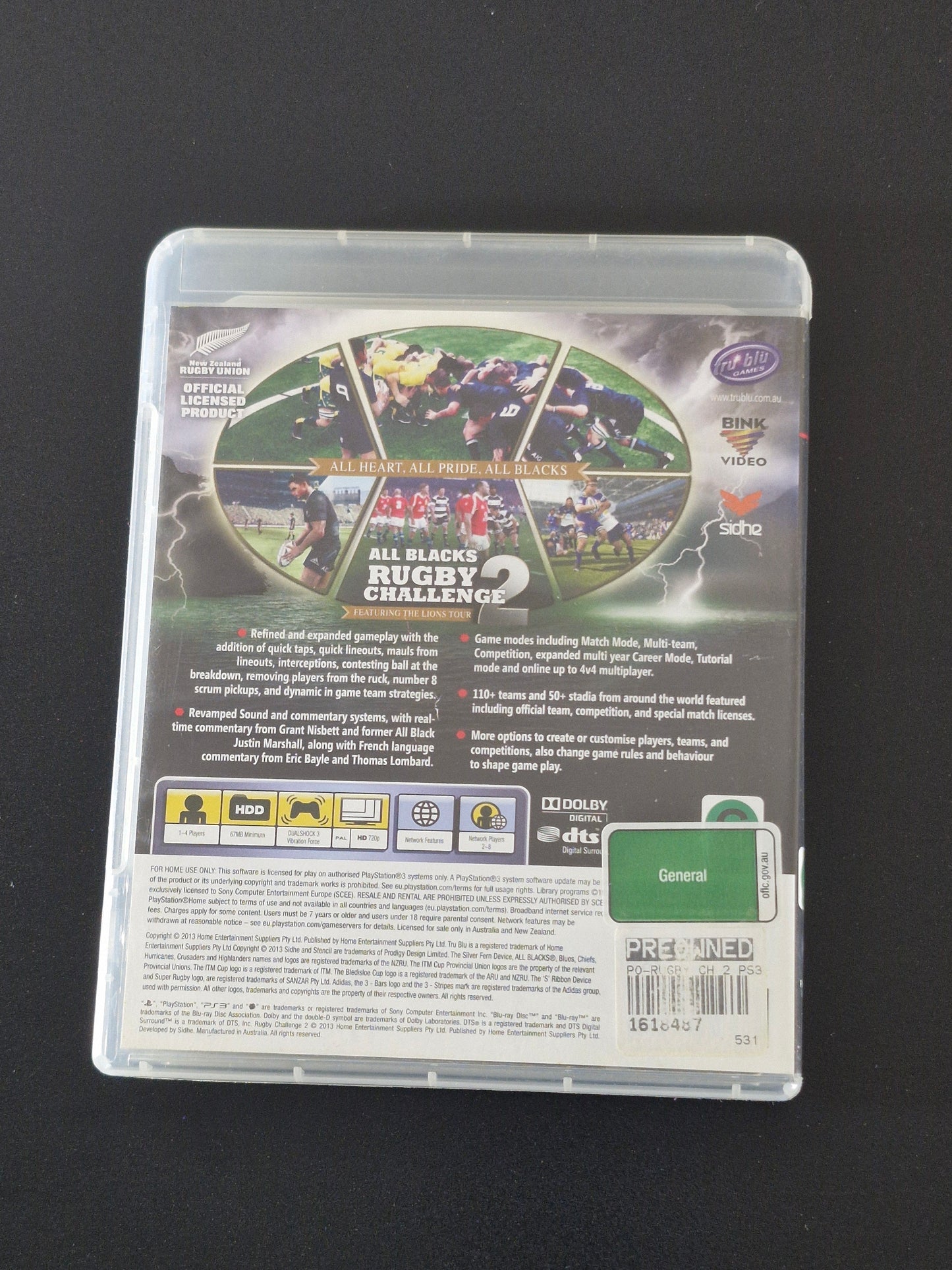 All Blacks Rugby Challenge 2 (Sidhe, Home Entertainment Suppliers)
