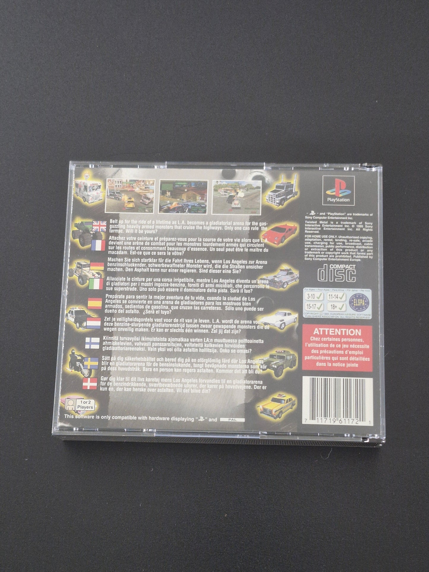 Twisted Metal (SingleTrac, Sony Computer Entertainment)