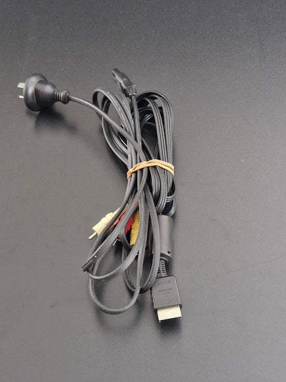 Sony PlayStation 2 PS2 Fat Console SCPH-39002 PAL Bundle Controller Cables Tested