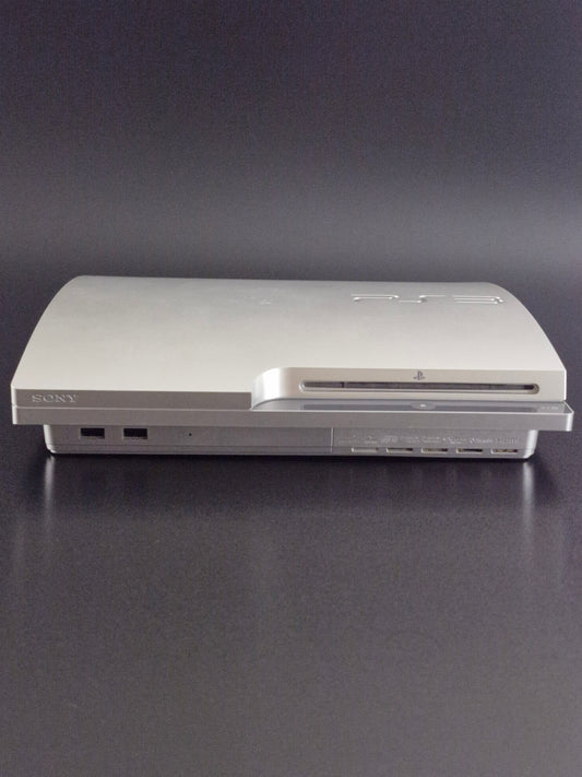 PlayStation 3 Console – Sony PS3 Slim 320GB Silver CECH-3002B with DualShock 3 Controller – PAL – Pre-Owned