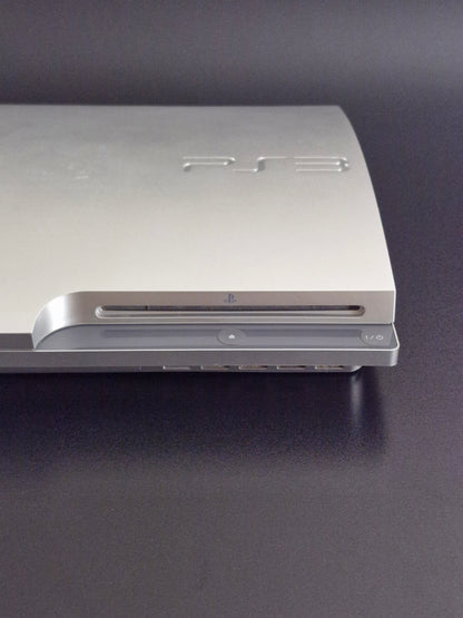 Silver Sony PS3 Slim Console CECH-3002B 320GB DualShock 3 Controller Tested PAL