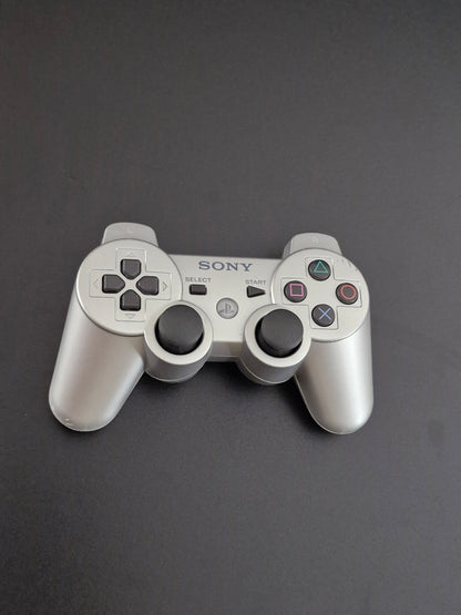 Silver Sony PS3 Slim Console CECH-3002B 320GB DualShock 3 Controller Tested PAL