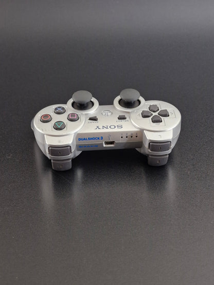 Silver Sony PS3 Slim Console CECH-3002B 320GB DualShock 3 Controller Tested PAL