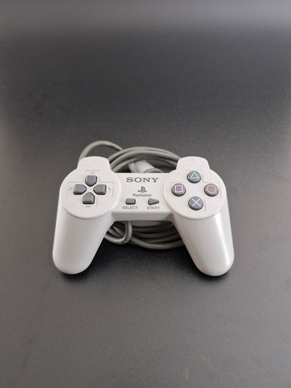 PlayStation 1 Original Digital Controller - Grey - Genuine OEM - Tested Working - Excellent Condition