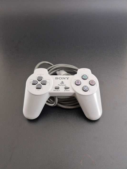 PlayStation 1 Original Digital Controller - Grey - Genuine OEM - Tested Working - Excellent Condition