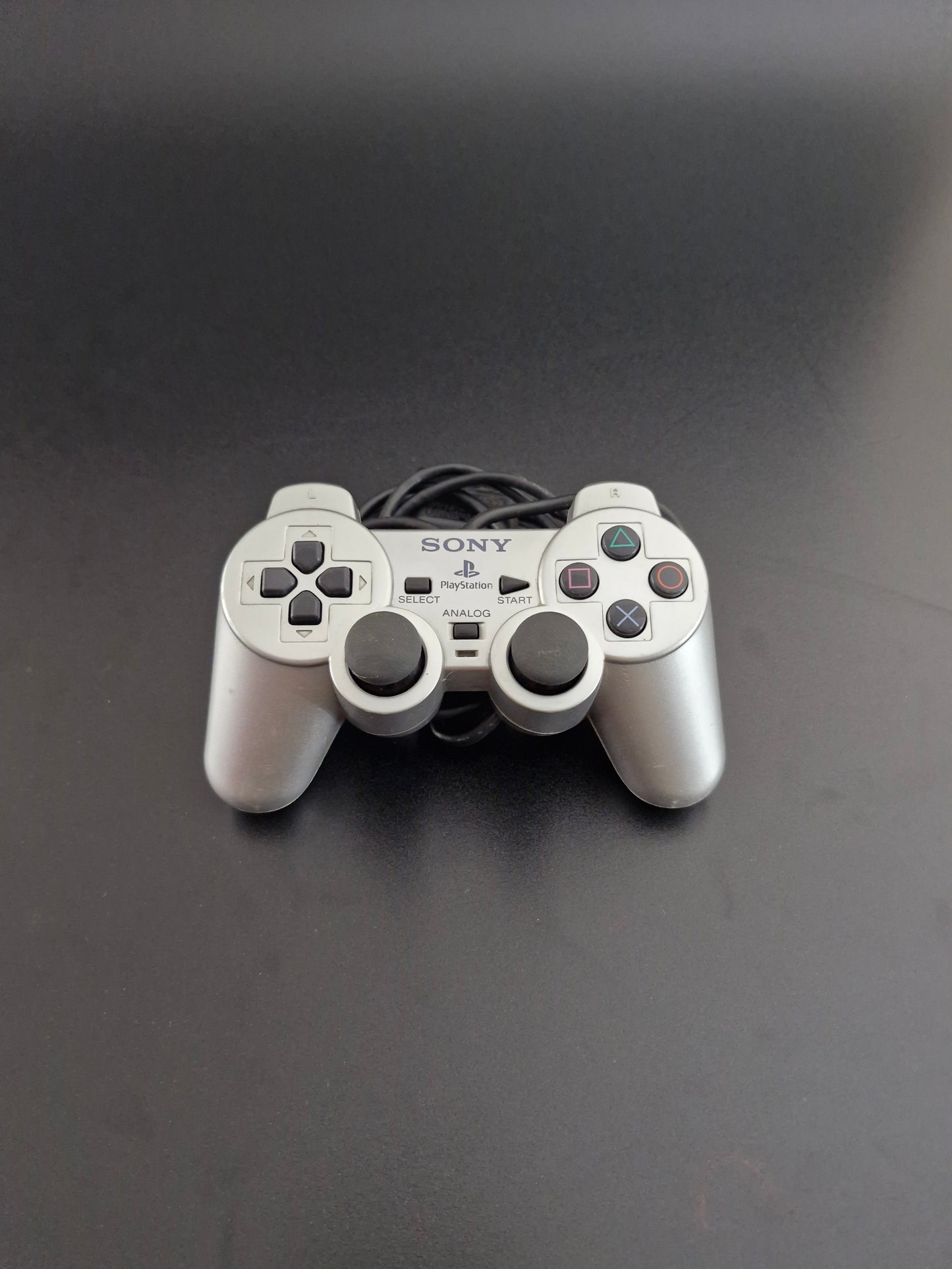 PlayStation 2 DualShock 2 Controller - Silver - Genuine OEM - Tested Working - Excellent Condition