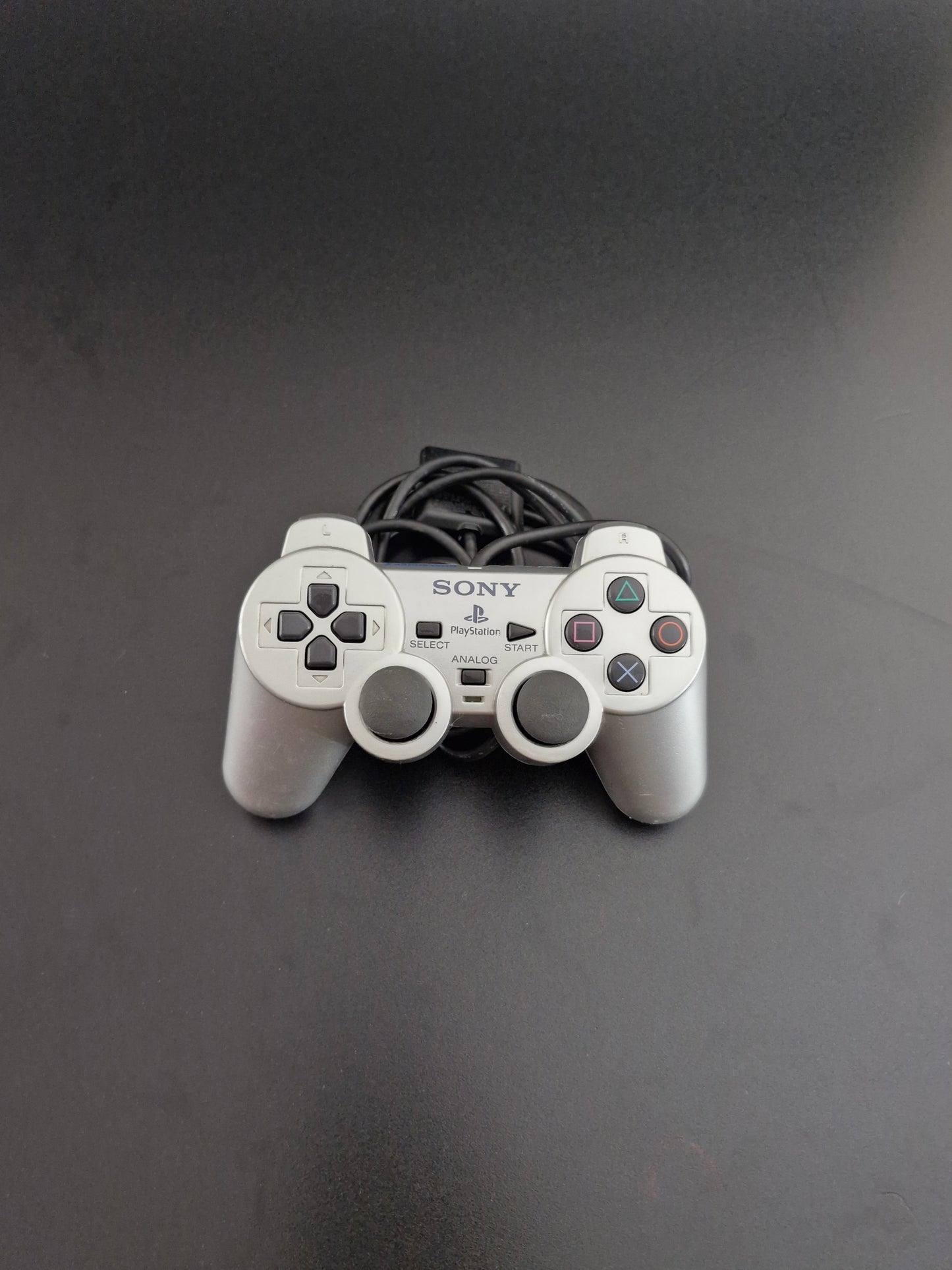 PlayStation 2 DualShock 2 Controller - Silver - Genuine OEM - Tested Working - Excellent Condition