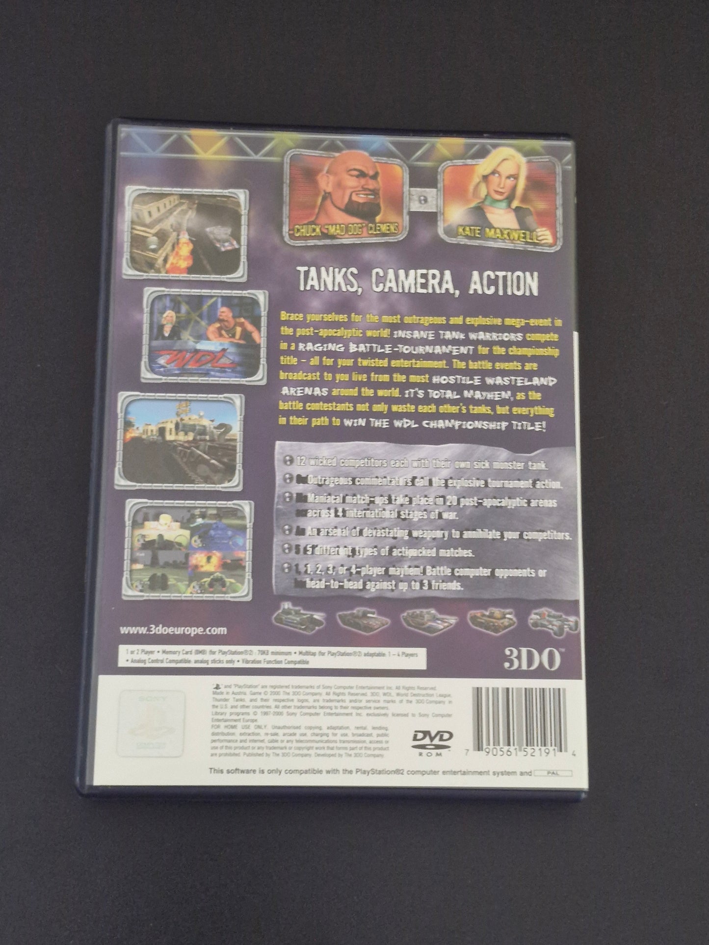 PlayStation 2 Game – World Destruction League: Thunder Tanks – PS2 PAL – Complete – Pre-Owned