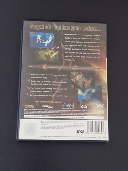 PlayStation 2 Game – Baldur's Gate: Dark Alliance – PS2 PAL – Complete – Pre-Owned