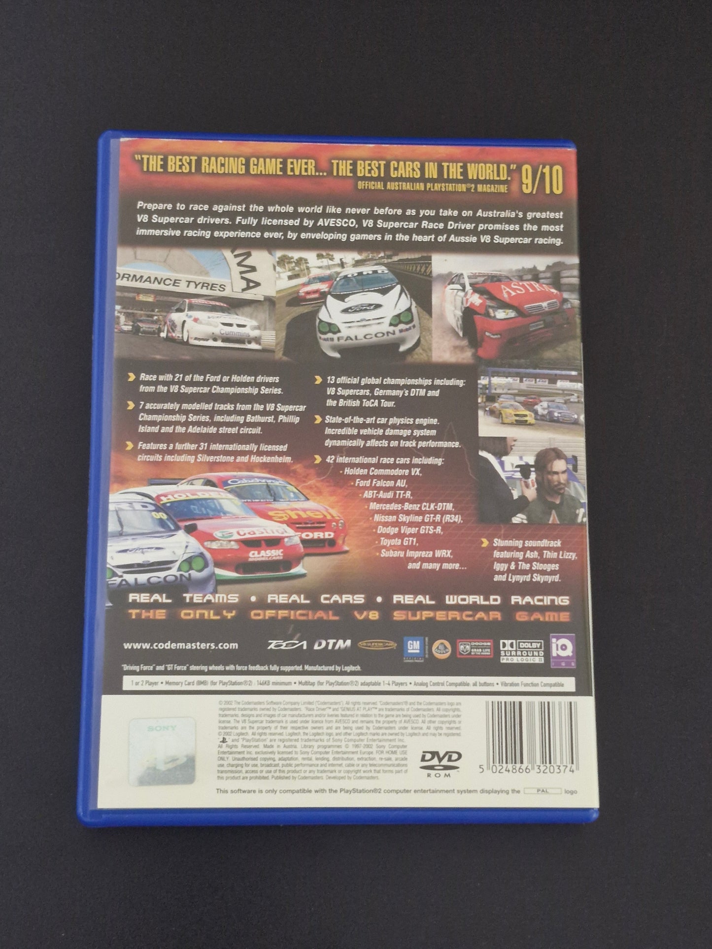 PlayStation 2 Game – V8 Supercars Australia: Race Driver – PS2 PAL – Complete – Pre-Owned