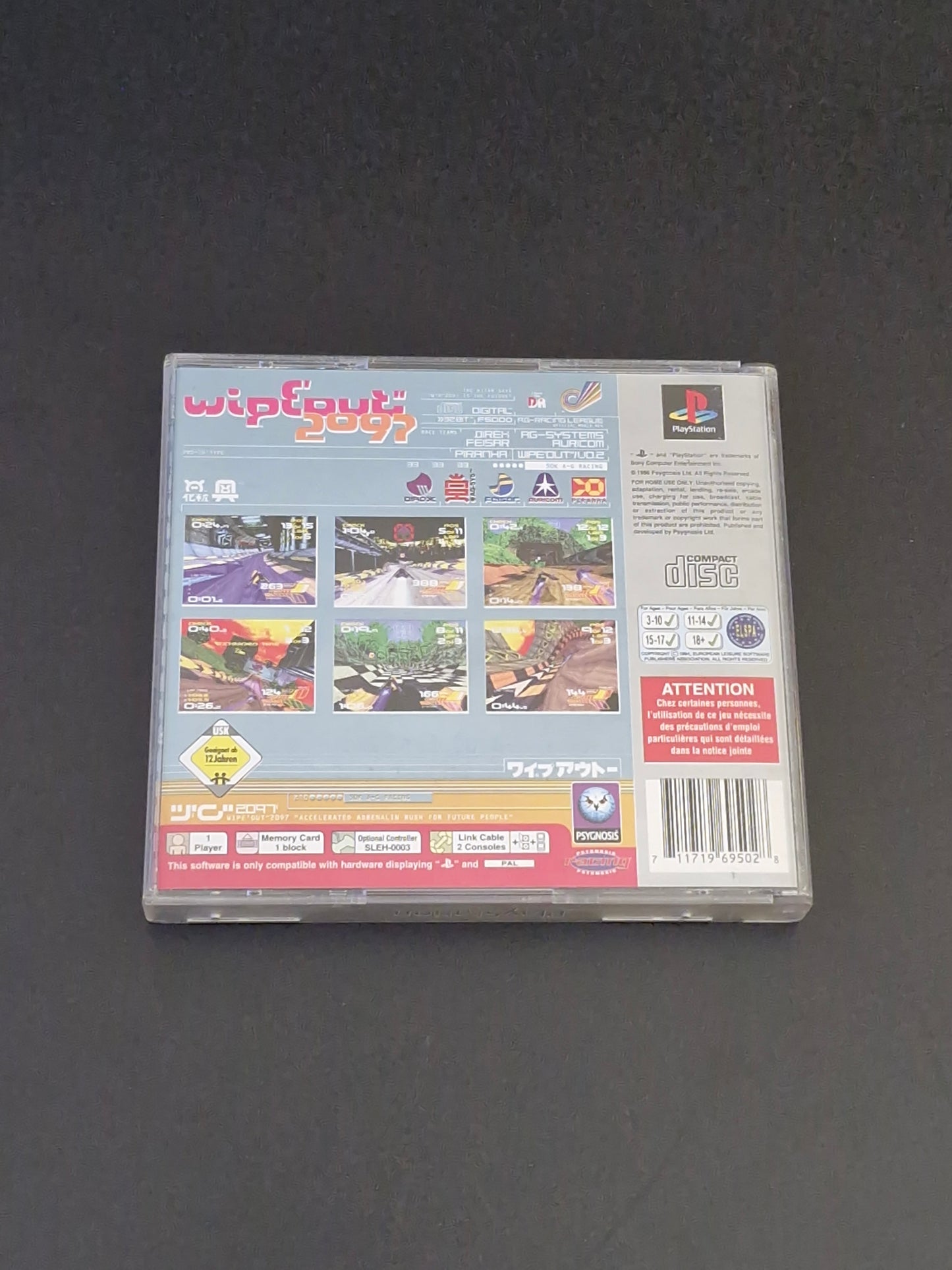 Wipeout 2097 (PAL) Platinum - PlayStation 1 - Complete With Manual - Good Condition