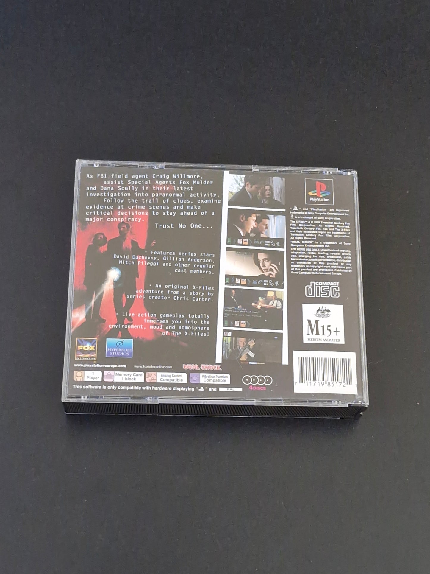 The X-Files (PAL) Black Label - PlayStation 1 - Complete With Manual - Excellent Condition