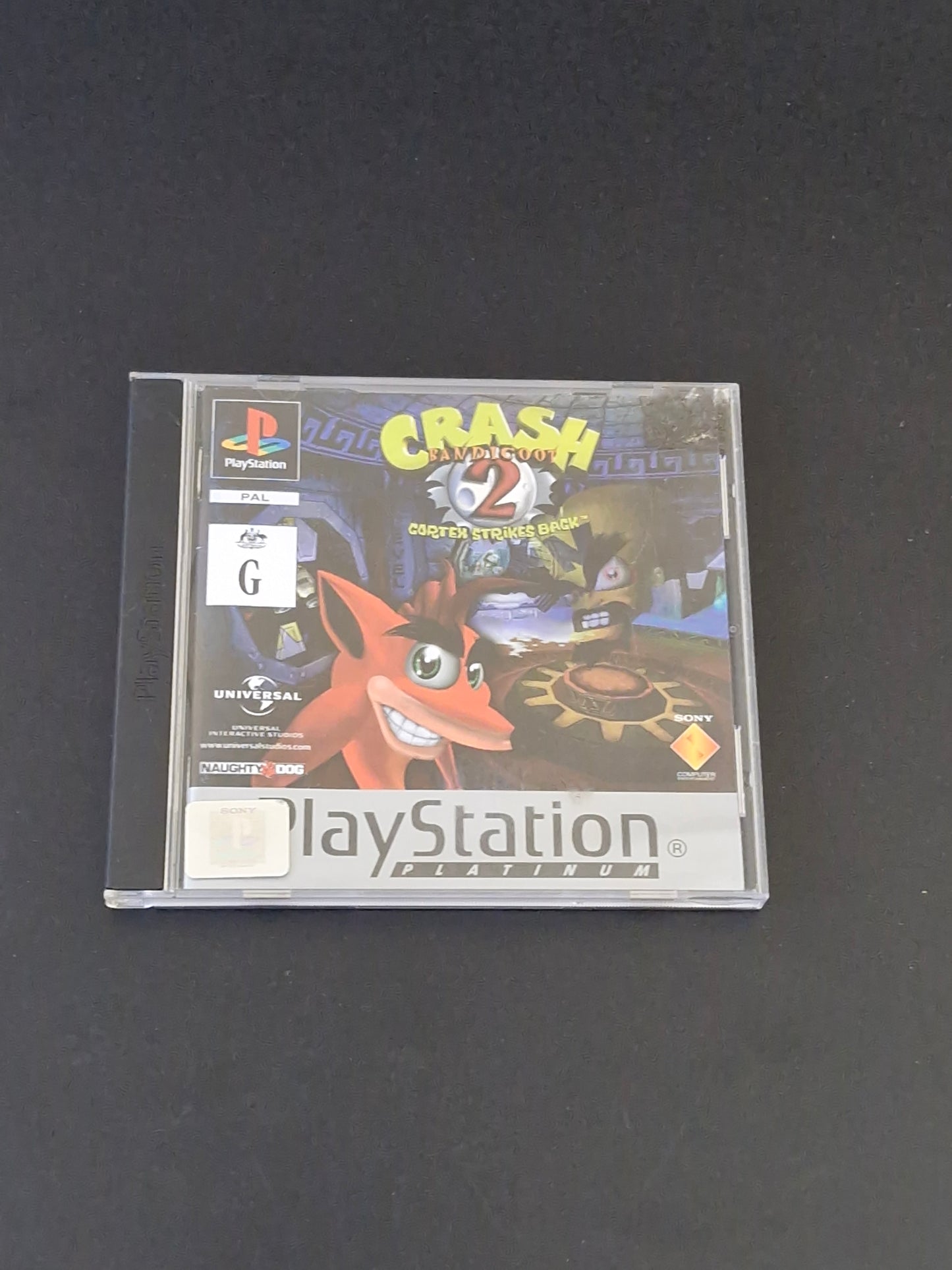 Crash Bandicoot 2: Cortex Strikes Back (PAL) Platinum - PlayStation 1 - Complete With Manual - Excellent Condition