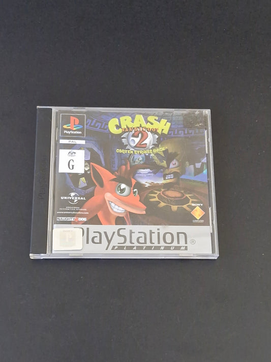 Crash Bandicoot 2: Cortex Strikes Back (PAL) Platinum - PlayStation 1 - Complete With Manual - Excellent Condition