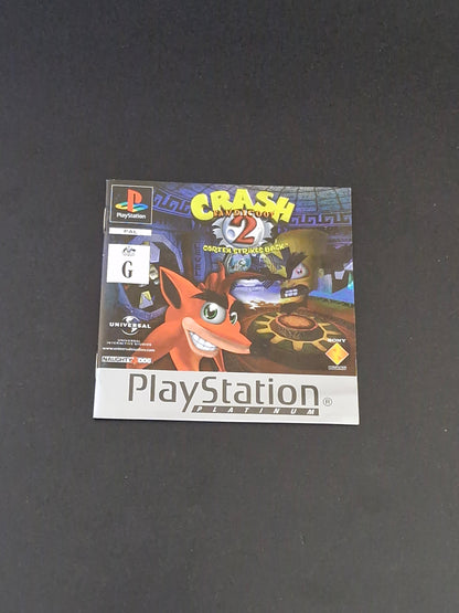 Crash Bandicoot 2: Cortex Strikes Back (PAL) Platinum - PlayStation 1 - Complete With Manual - Excellent Condition
