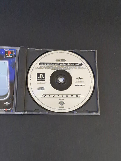 Crash Bandicoot 2: Cortex Strikes Back (PAL) Platinum - PlayStation 1 - Complete With Manual - Excellent Condition