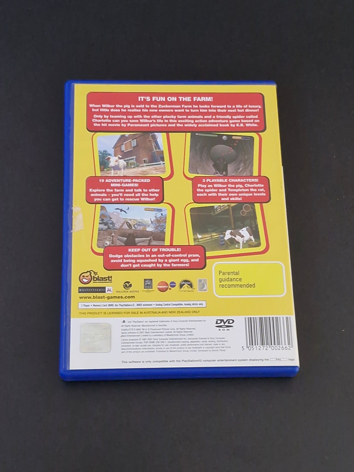 Charlotte's Web (PAL) - PlayStation 2 - Complete With Manual - Excellent Condition