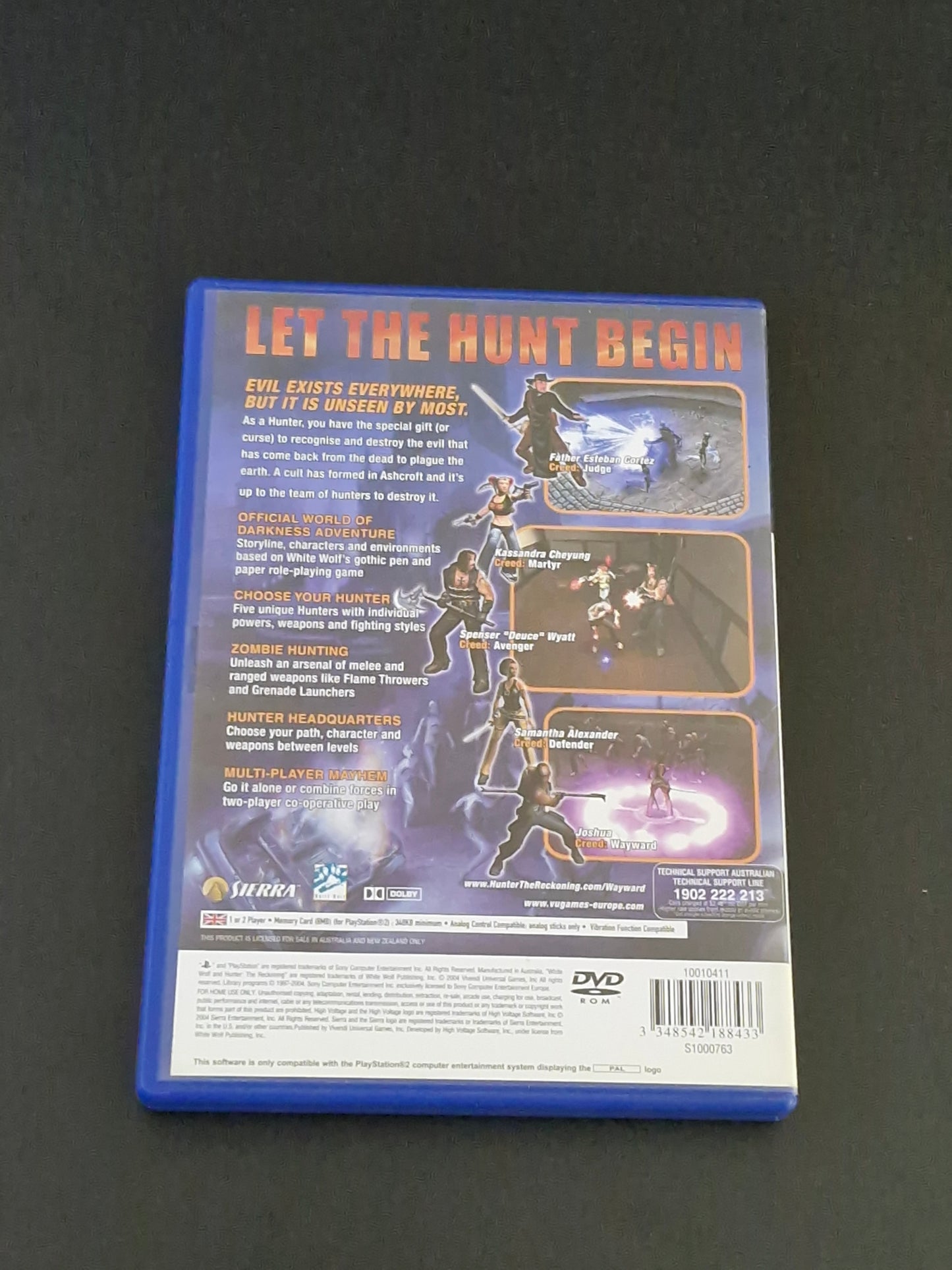 Hunter: The Reckoning – Wayward (PAL) - PlayStation 2 - Complete With Manual - Excellent Condition