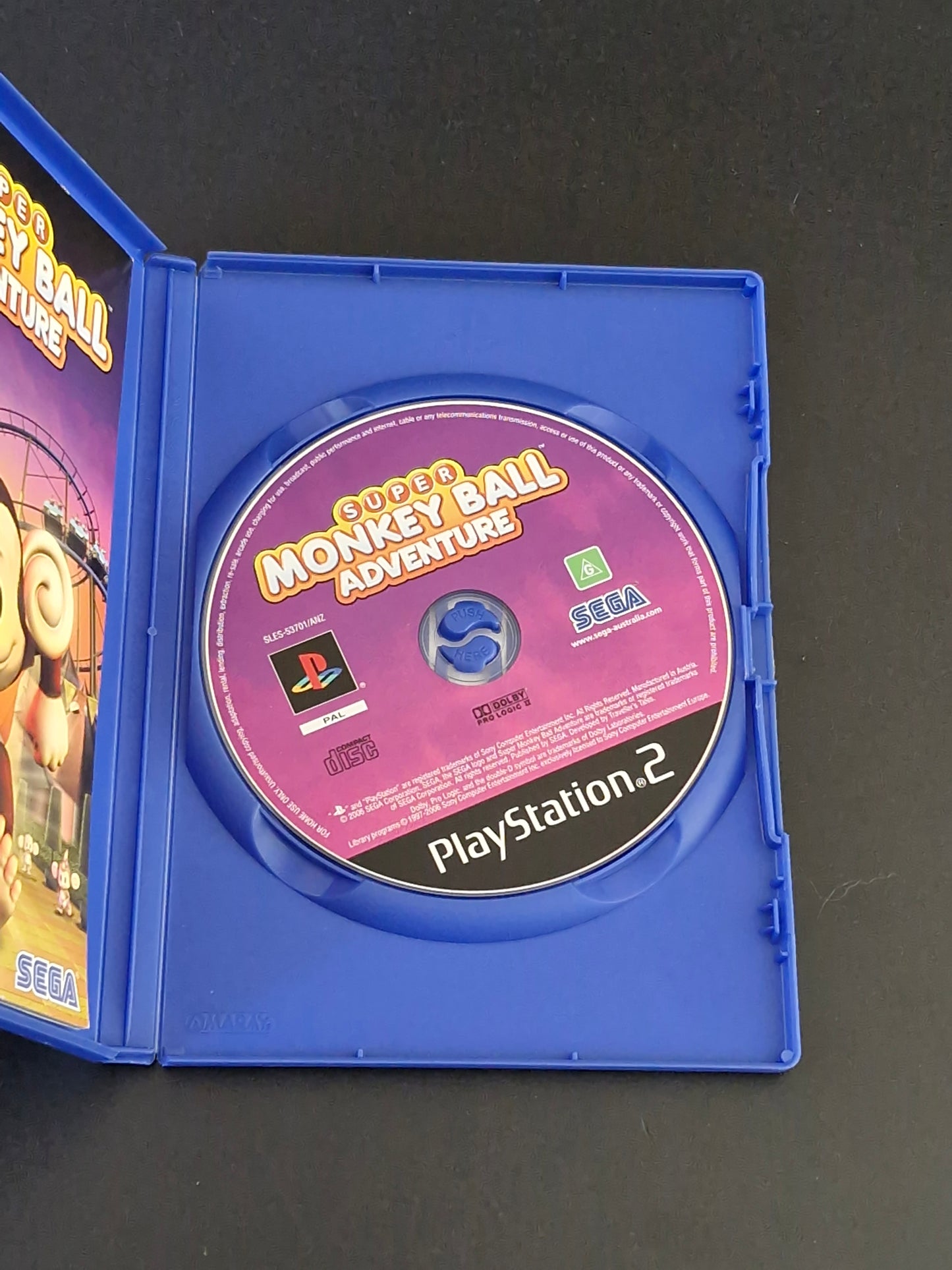 Super Monkey Ball Adventure (PAL) - PlayStation 2 - Complete With Manual - Excellent Condition