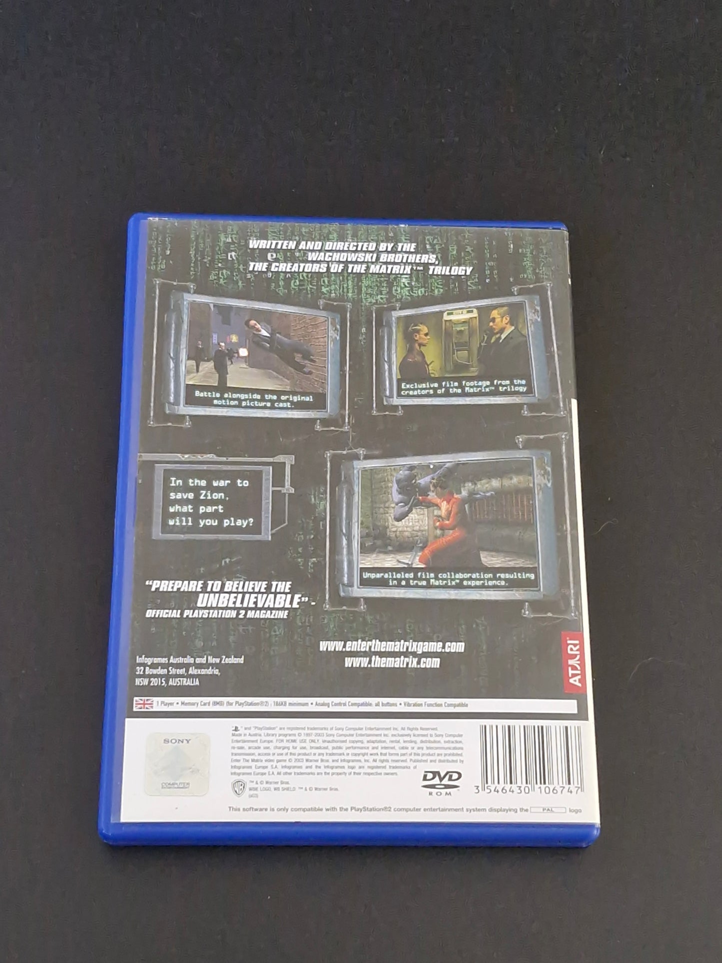 Enter the Matrix (PAL) - PlayStation 2 - Complete With Manual - Excellent Condition