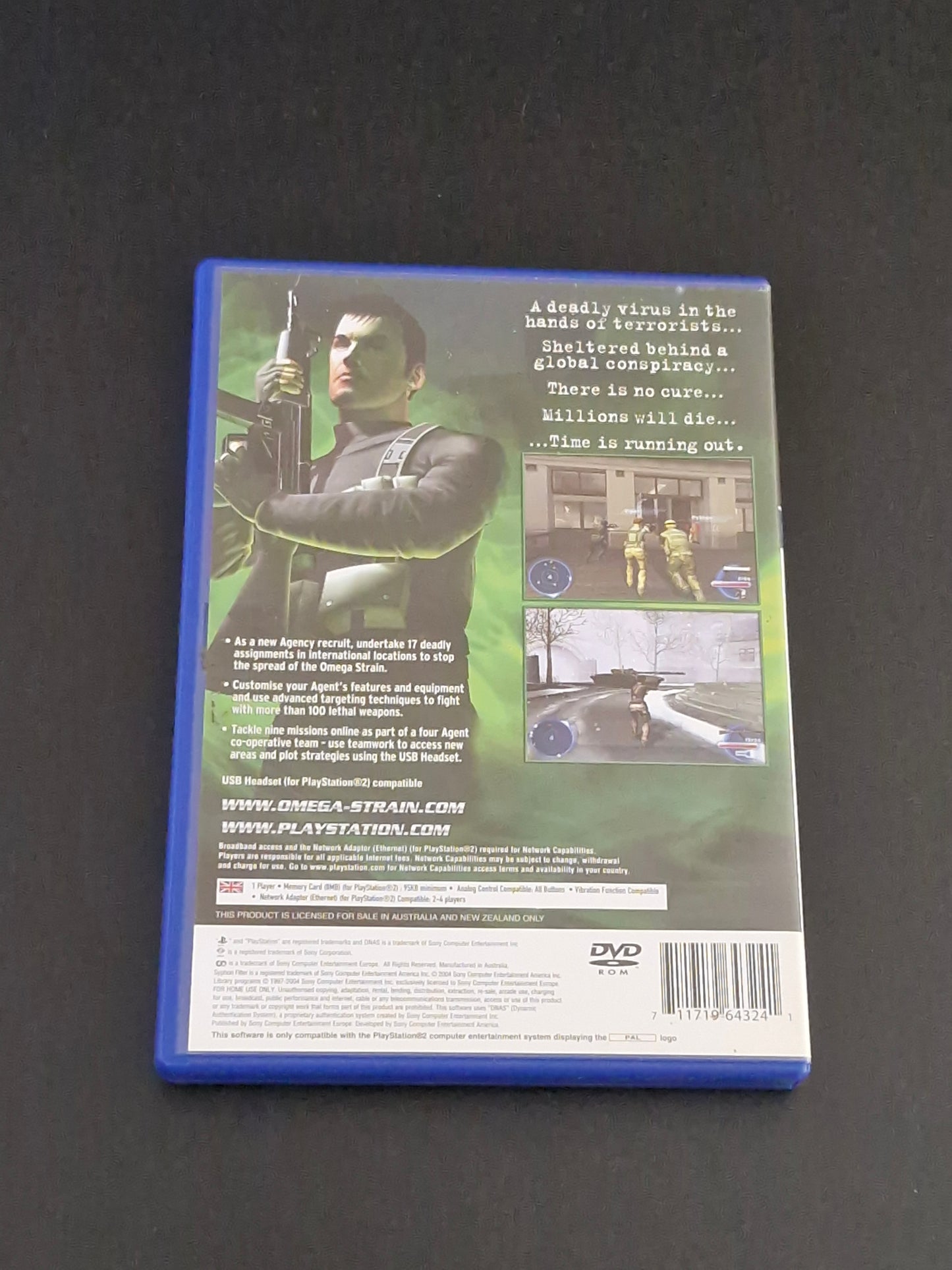 Syphon Filter - The Omega Strain (PAL) - PlayStation 2 - Complete With Manual - Excellent Condition