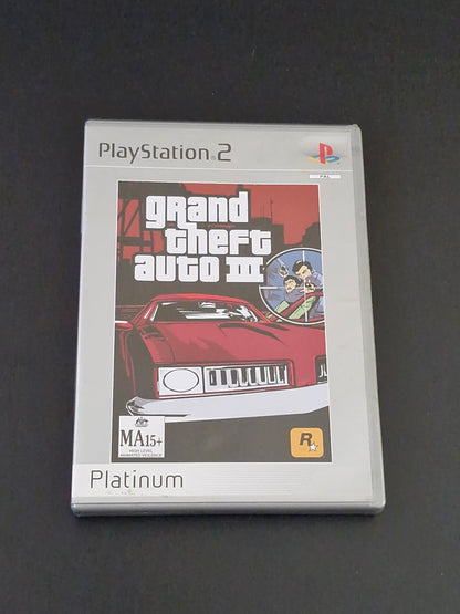 Grand Theft Auto III - Platinum (PAL) - PlayStation 2 - Complete With Manual - Excellent Condition