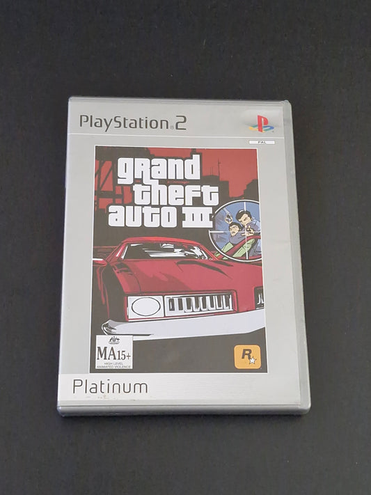 Grand Theft Auto III - Platinum (PAL) - PlayStation 2 - Complete With Manual - Excellent Condition