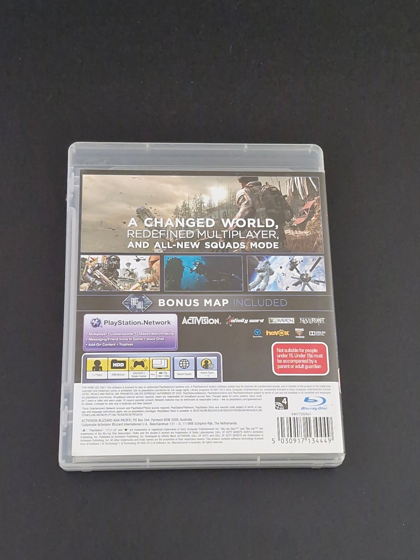 Call of Duty: Ghosts (PAL) - PlayStation 3 - Complete With Manual - Excellent Condition