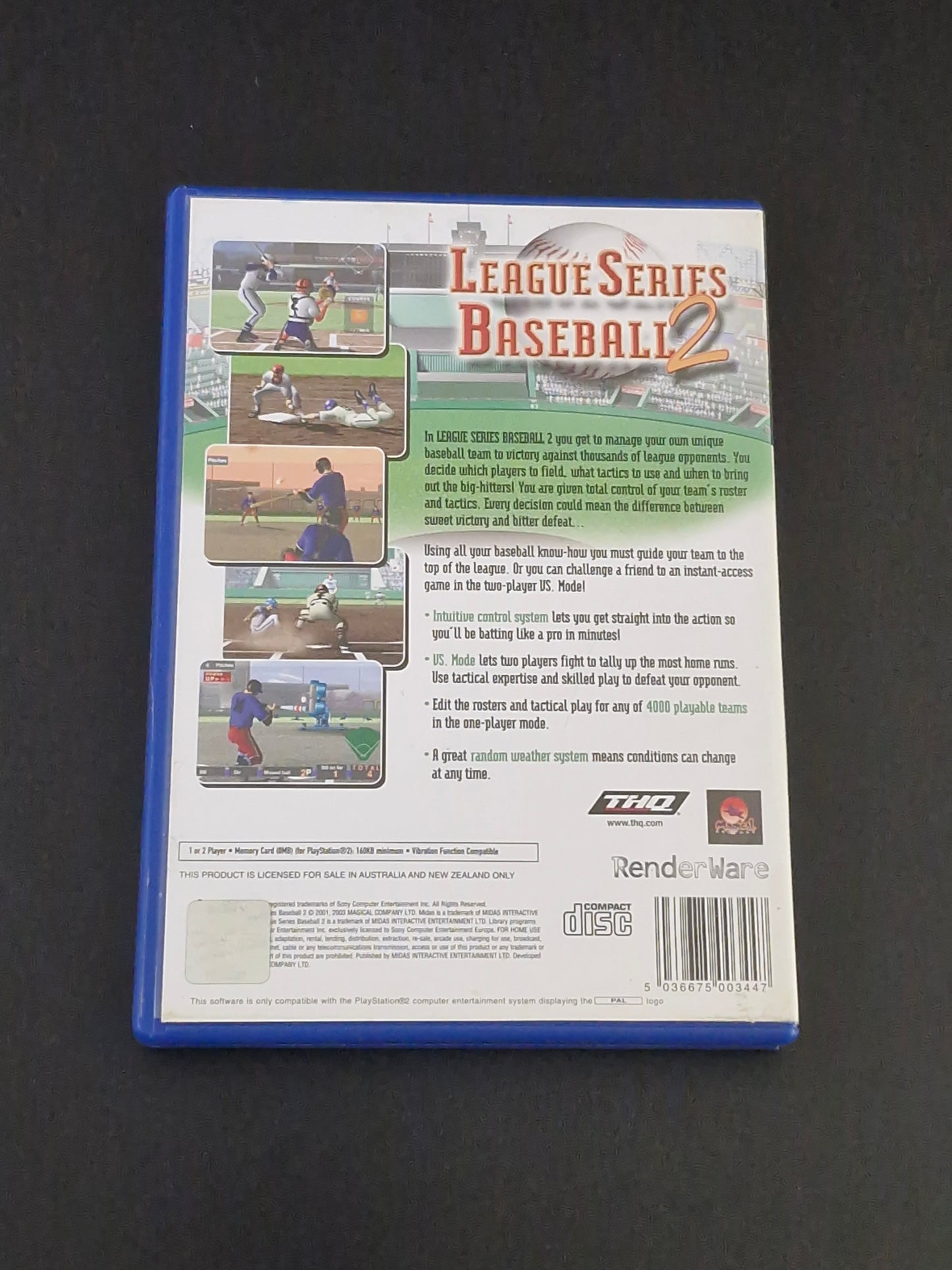 League Series Baseball 2 (PAL) - PlayStation 2