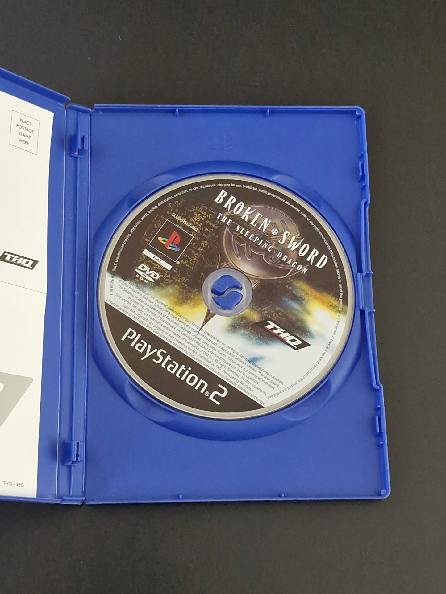 Broken Sword: The Sleeping Dragon (PAL) - PlayStation 2 - No Manual