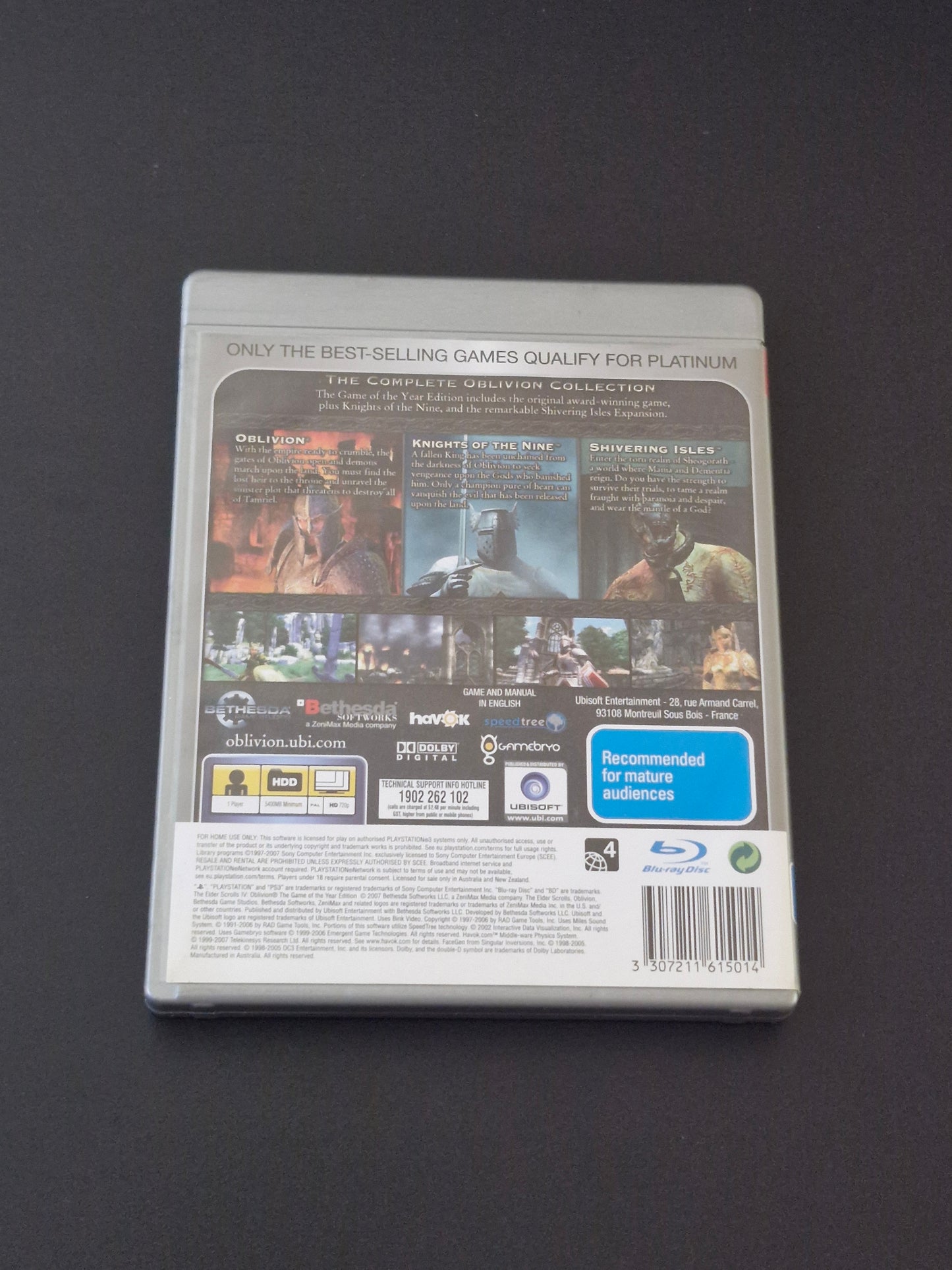 The Elder Scrolls IV: Oblivion Game of the Year Edition Platinum (PAL) - PlayStation 3