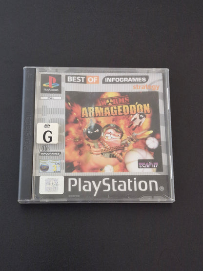 PlayStation 1 - Worms Armageddon - Best of Infogrames - PAL– Complete