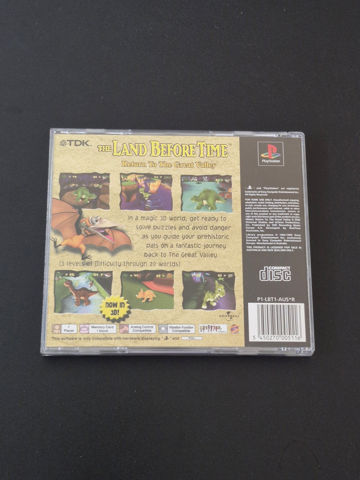 PlayStation 1 - The Land Before Time: Return to the Great Valley - PAL - Complete