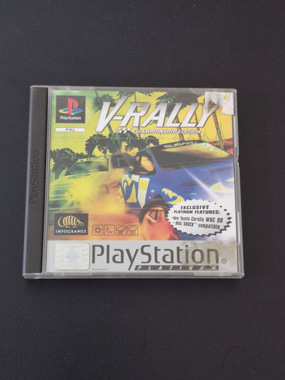 PlayStation 1 - V-Rally Championship Edition - PS1 PAL Platinum - Complete