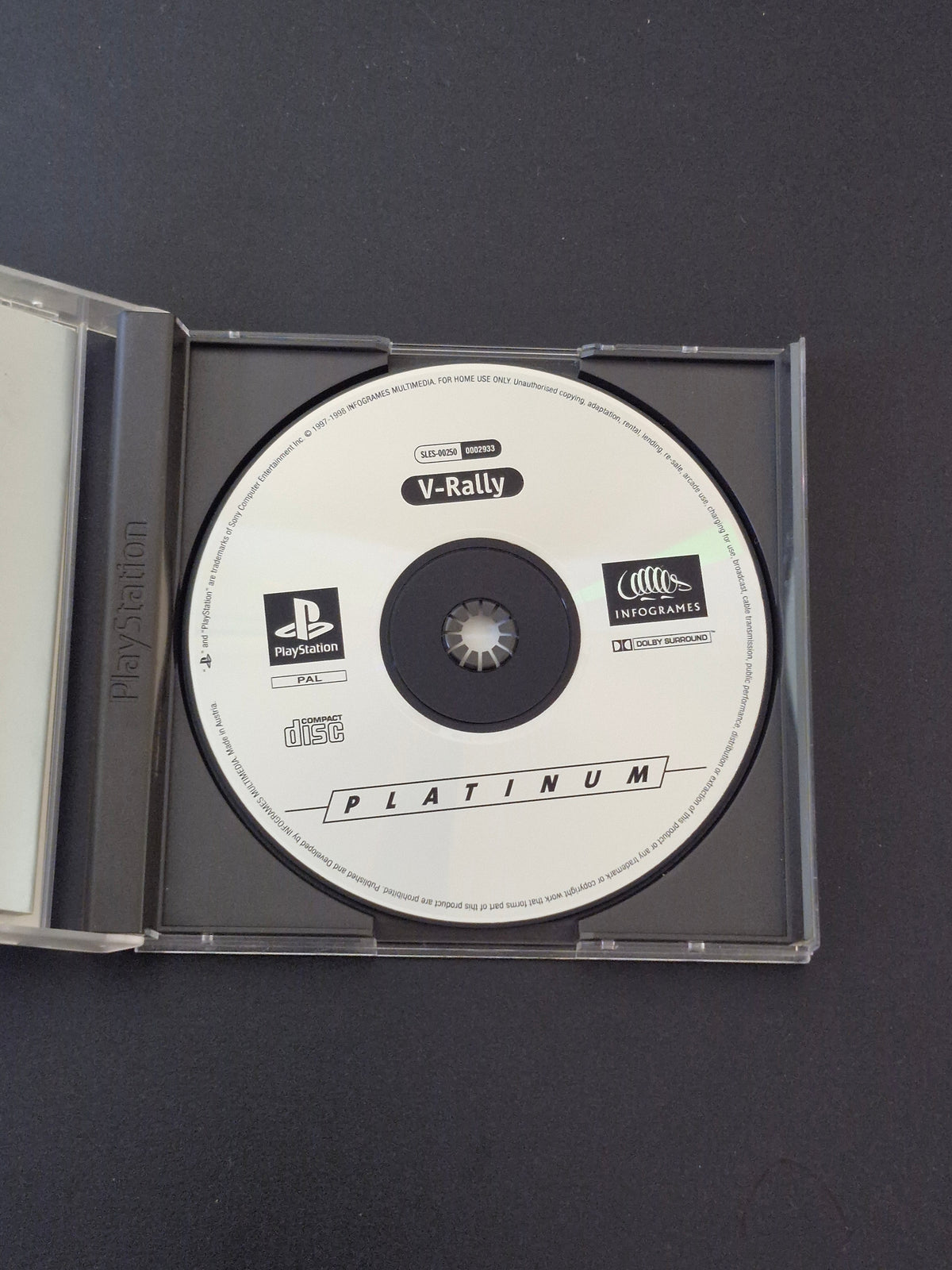 PlayStation 1 - V-Rally Championship Edition - PS1 PAL Platinum - Complete