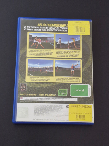 AFL Premiership 2006 (PAL) - PlayStation 2