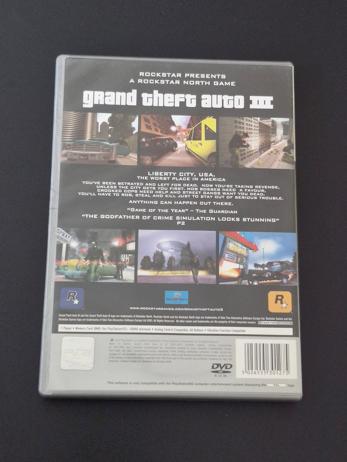 GTA III Platinum (PAL) - PlayStation 2