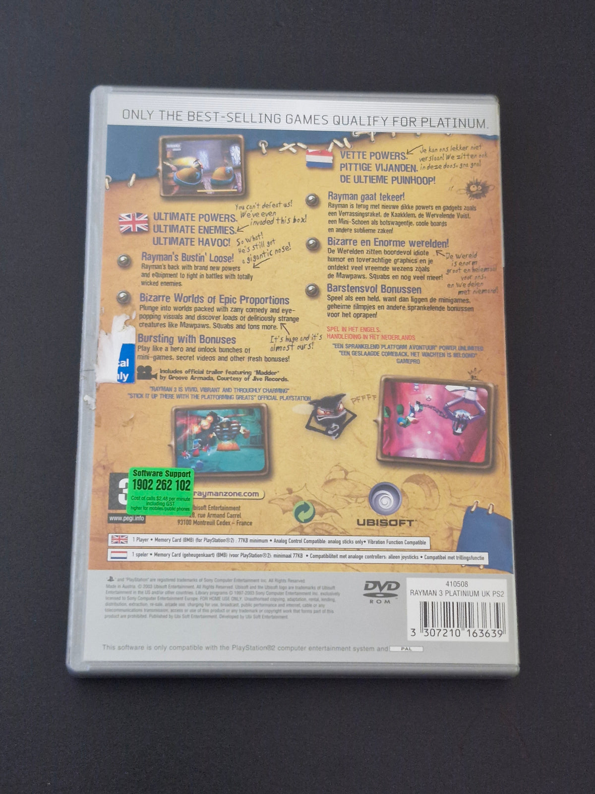 Rayman 3: Hoodlum Havoc Platinum (PAL) - PlayStation 2