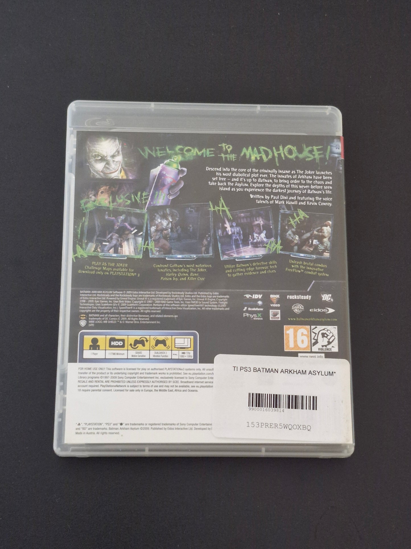 Batman: Arkham Asylum (PAL) - PlayStation 3