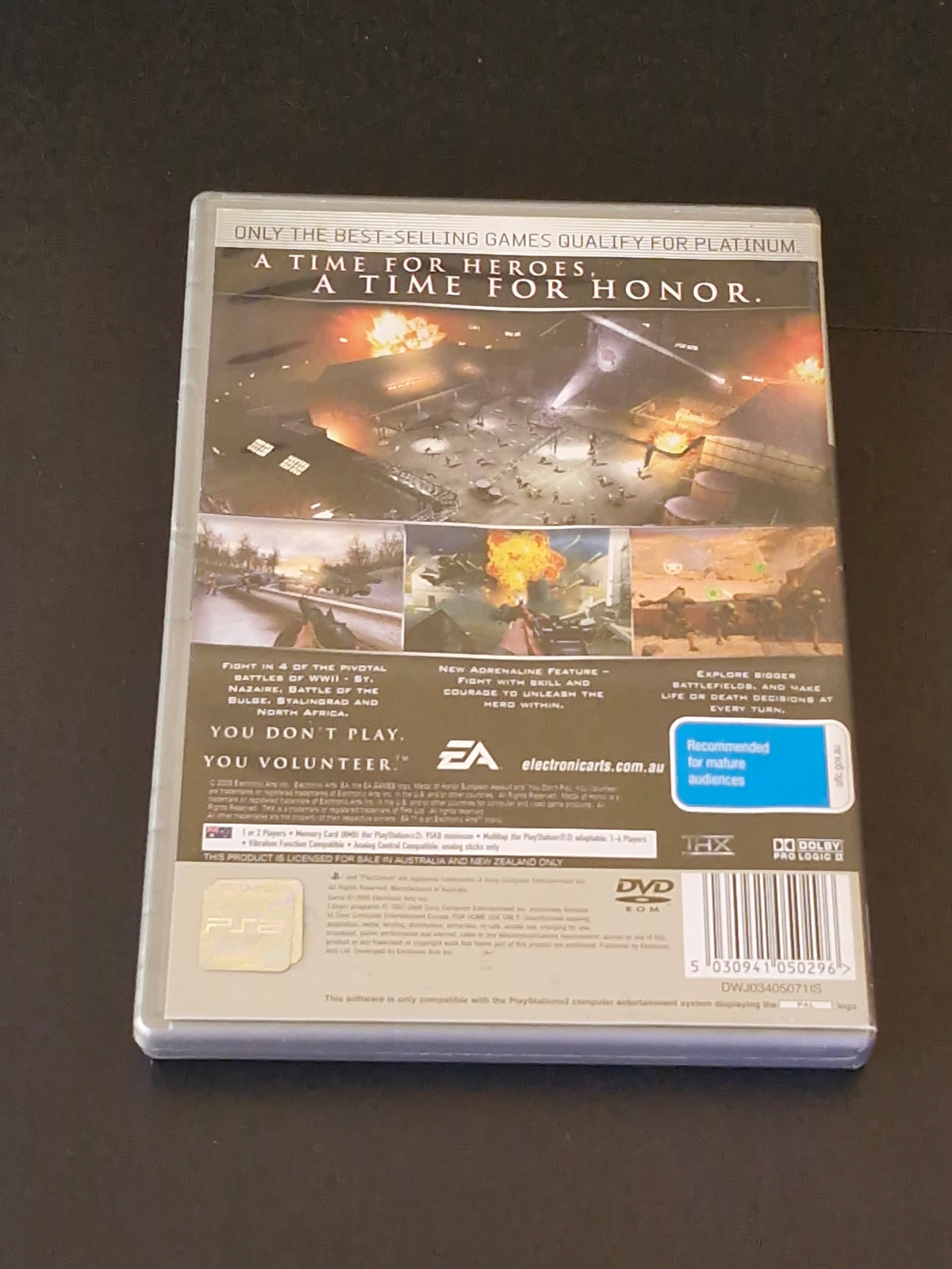 Medal of Honor: European Assault Platinum (PAL) - PlayStation 2