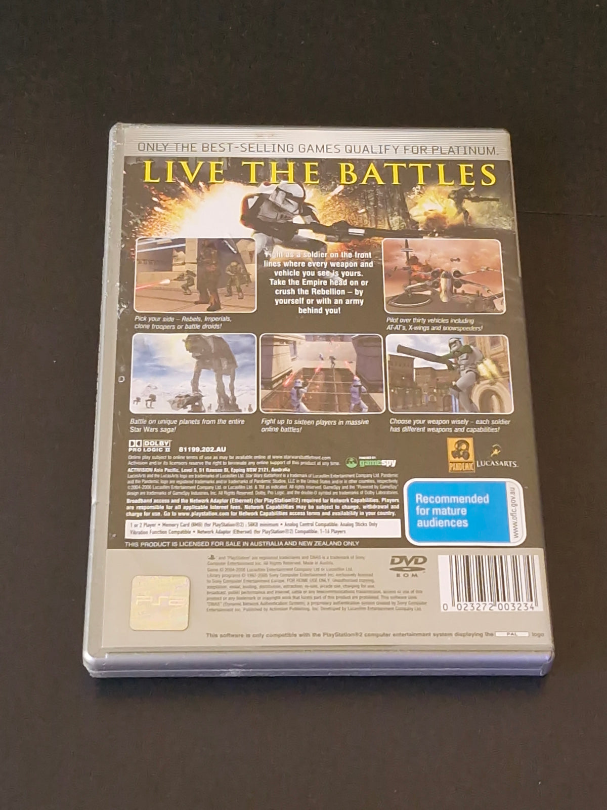 Star Wars Battlefront Platinum (PAL) - PlayStation 2