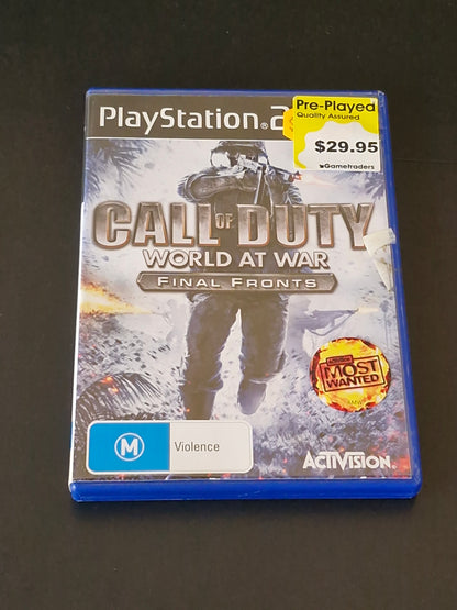Call of Duty: World at War - Final Fronts (PAL) - PlayStation 2