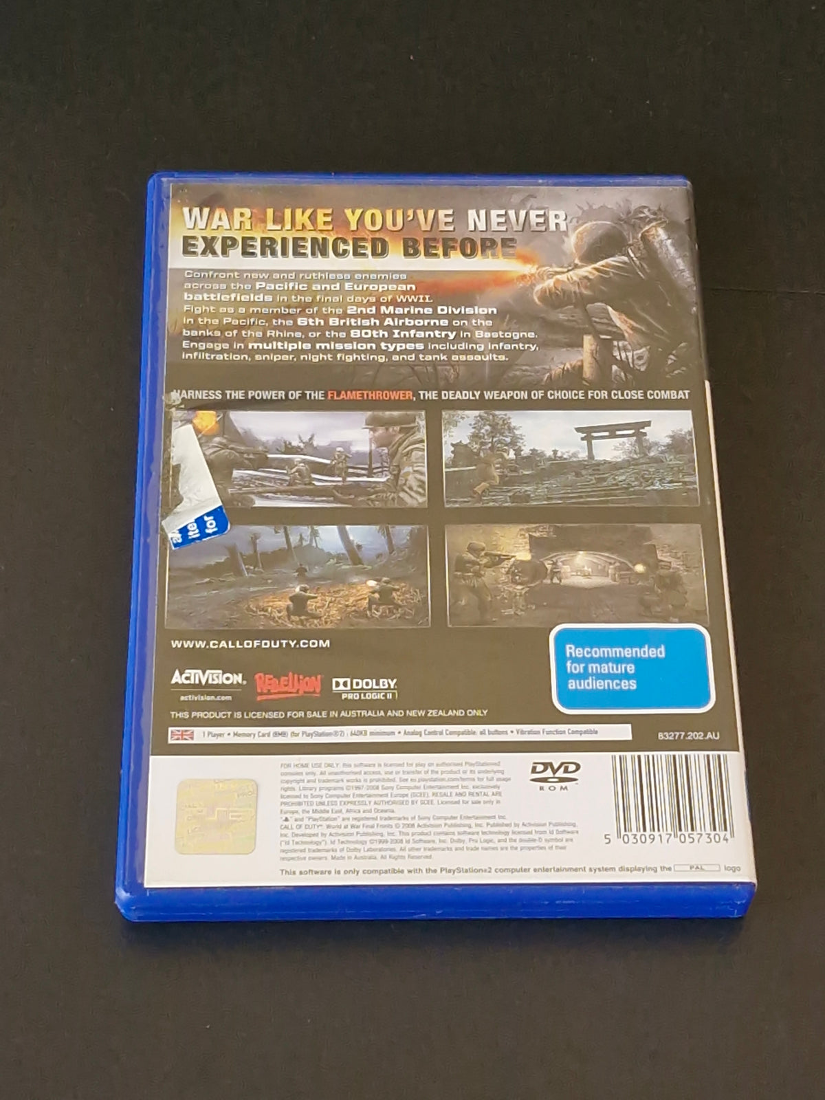 Call of Duty: World at War - Final Fronts (PAL) - PlayStation 2